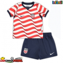 Camisa de Futebol Estados Unidos Equipamento Principal Infantil Mundo 2026 Manga Curta (+ Calças curtas)